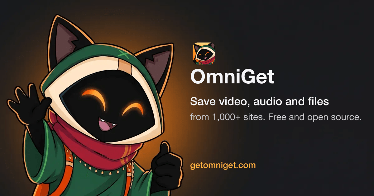 OmniGet: free yt-dlp GUI for Windows, macOS and Linux